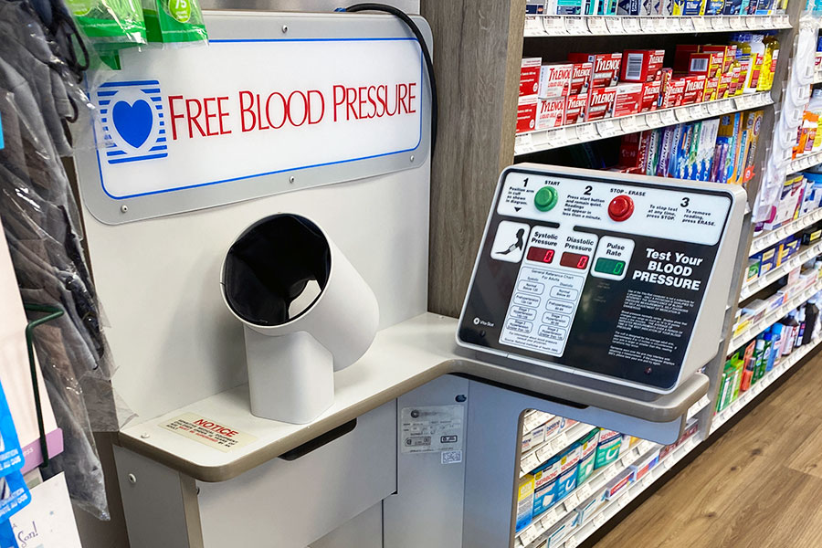 Blood pressure monitoring at Fort Royal Pharmacy