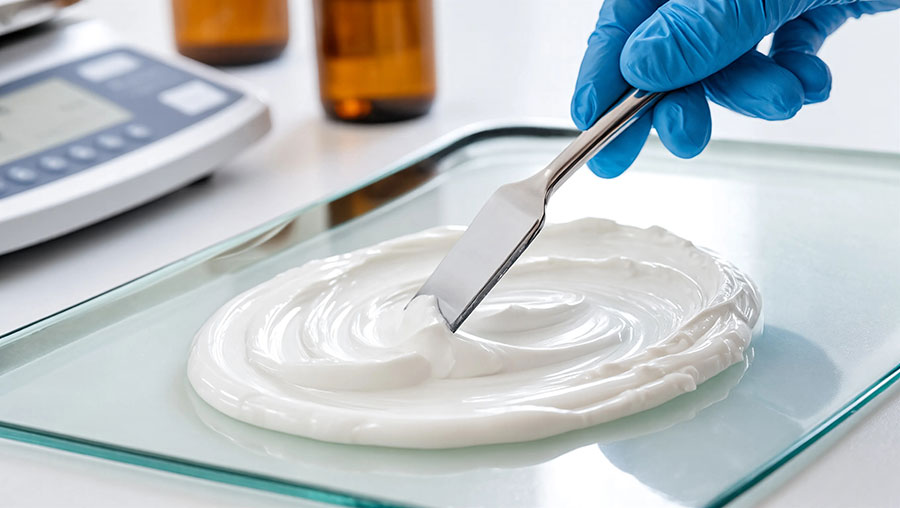 Compounding medication at Fort Royal Pharmacy